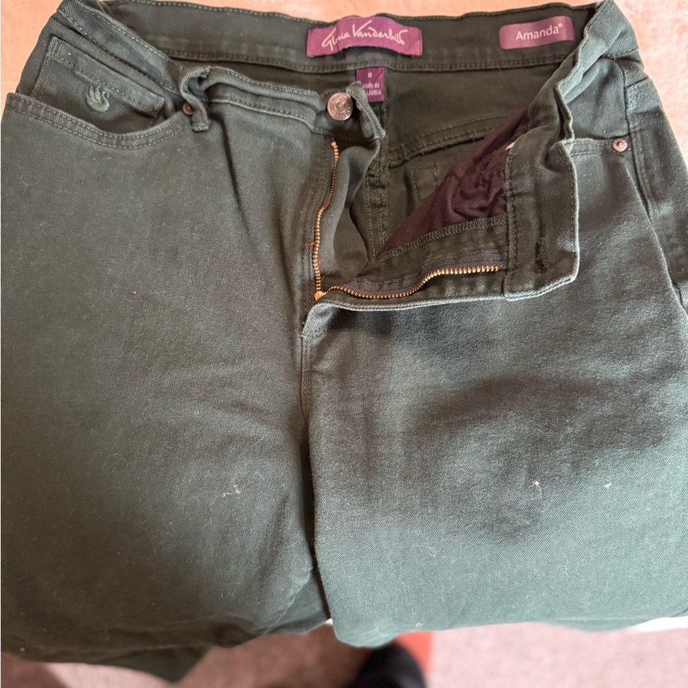 Gloria Vanderbilt Women's Dark Green Skinny Jeans